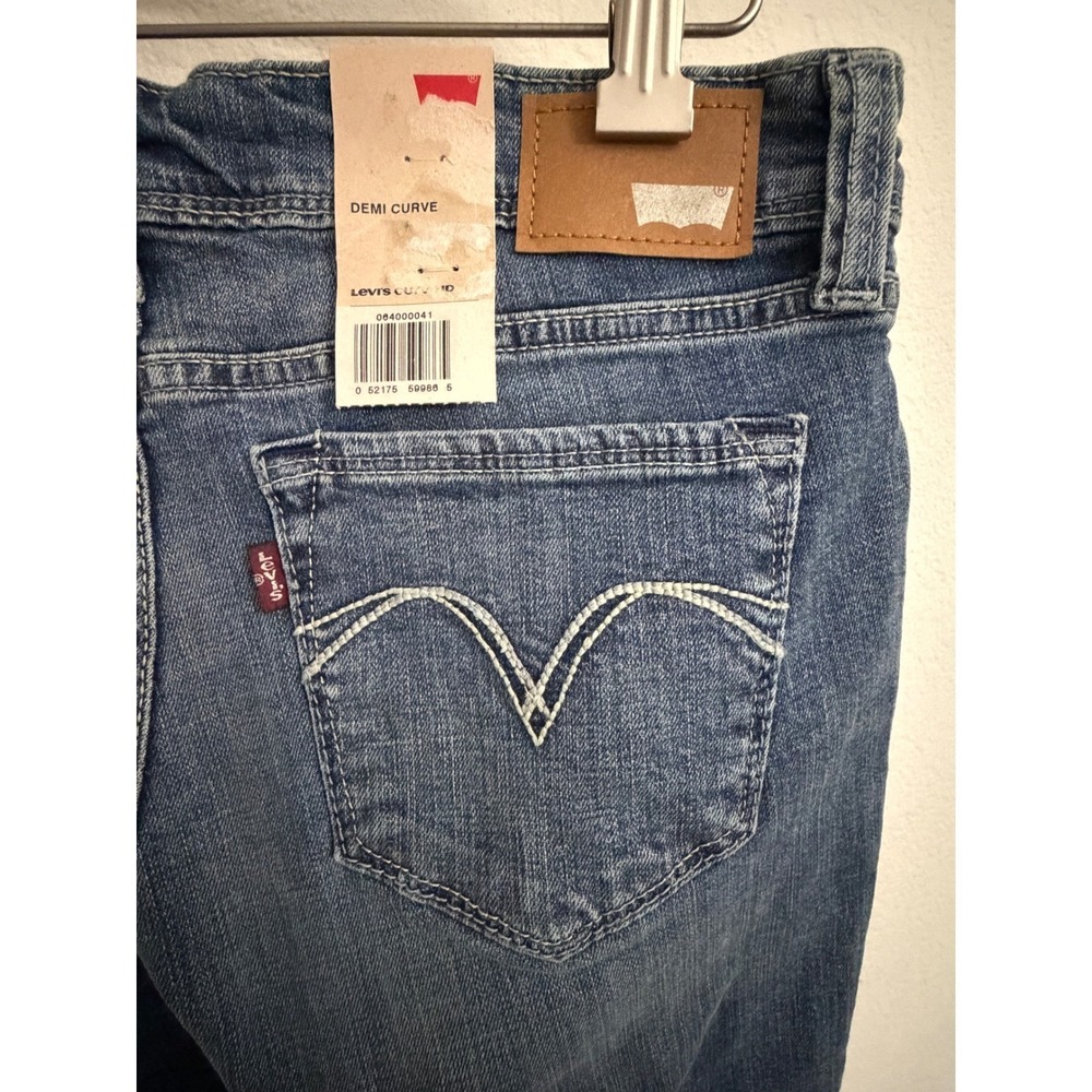 NWT Levis Demi Curve Bootcut Skinny Jeans Womens 5M 27 Low Rise Medium Wash - Picture 8 of 9